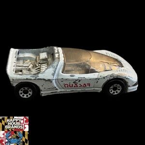 MATCHBOX #MB49 PEUGEOT QUASAR, WHITE, USED SOME WEAR